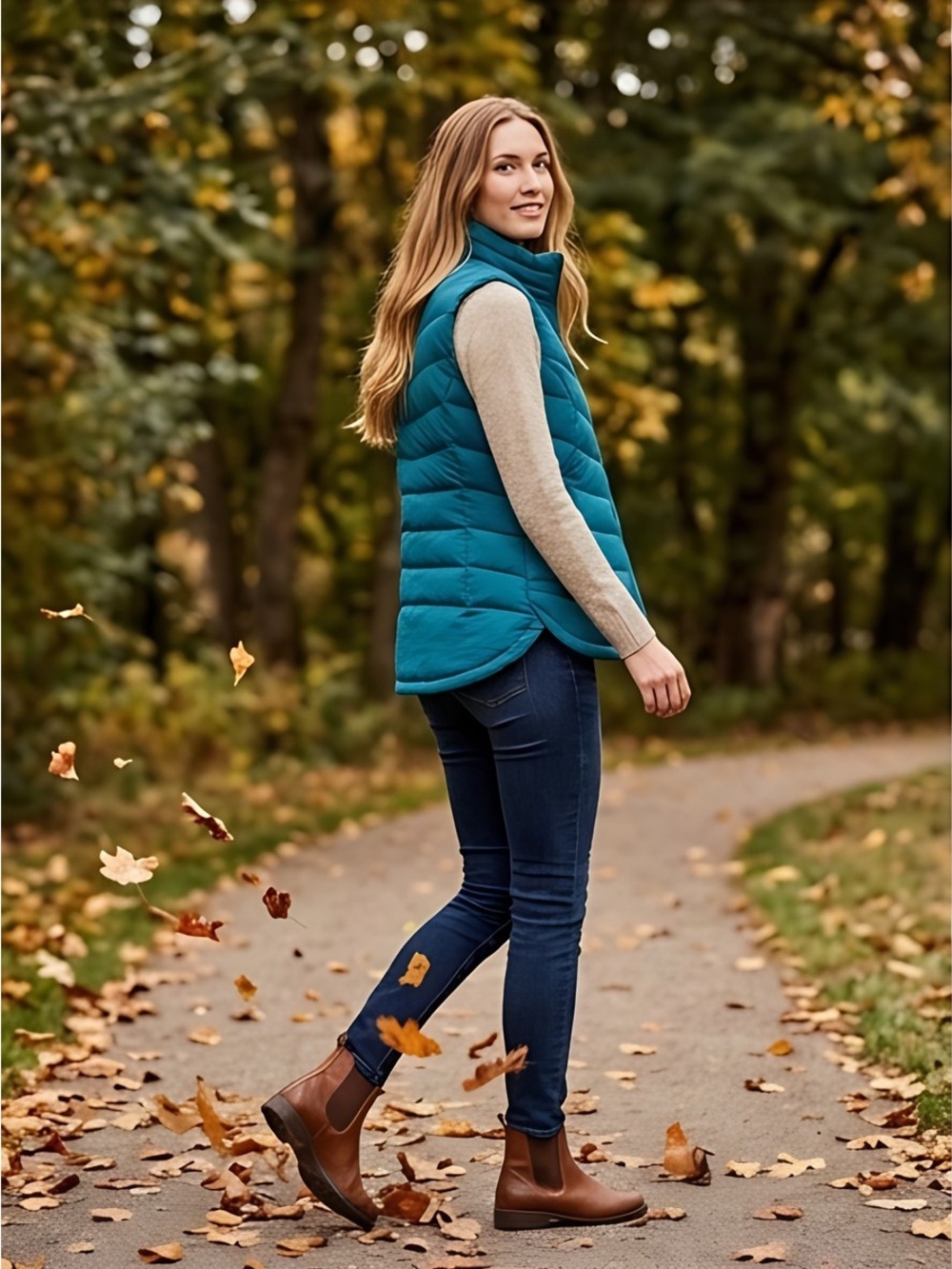 WindRiver HD1 T-MAX Teal Quilted Puffer Vest – Women's Small - Picture 2 of 16